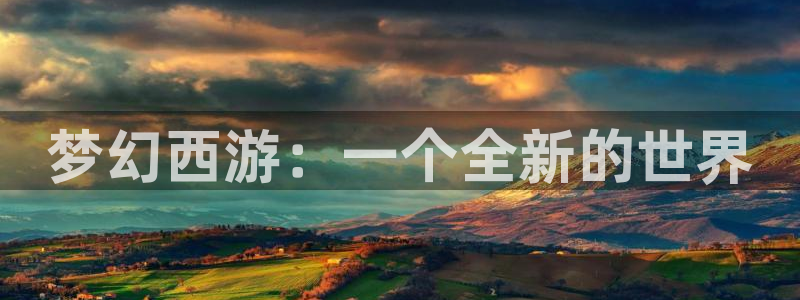 赢咖4登录网址：梦幻西游：一个全新的世界